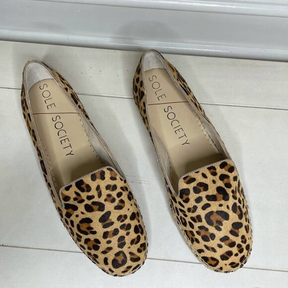 New Sole Society 'Sammah' Leopard Animal Print Espadrilles Size 10 - Picture 2 of 6